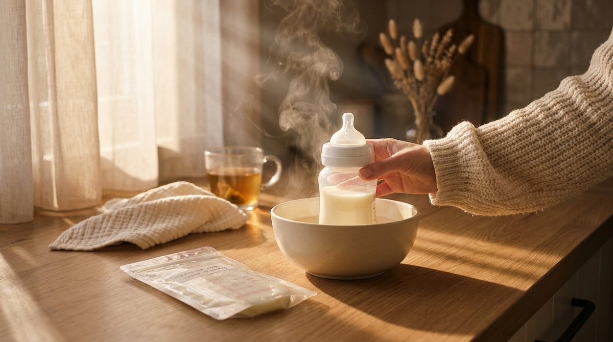 Moedermelk opwarmen: de veilige methode