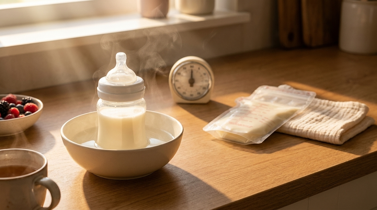 Borstvoeding opwarmen: temperatuur en tijd